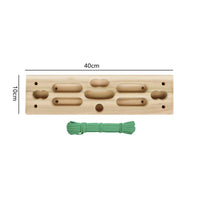 Solid Wood Climbing Fingerboard Skin-Friendly Polished Surface Wooden Climbing Hangboard for Climbers, Athletes, Home, Gym, Travel