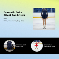 Teen girls' long sleeve skating dress