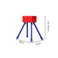Angled Legs Adjustable Vaulting Horse Upholstered Training Horse for Children