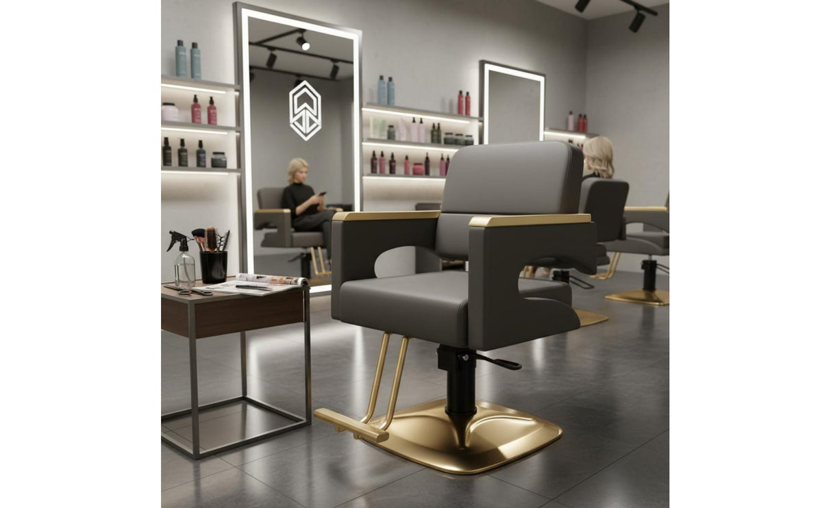 Hydraulic Barber Chair Adjustable Height Swivel Hair Cutting Chair Ergonomic Design for Barbers, Hairstylists, Barbershop, Beauty Parlor