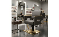 Hydraulic Barber Chair Adjustable Height Swivel Hair Cutting Chair Ergonomic Design for Barbers, Hairstylists, Barbershop, Beauty Parlor