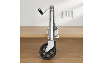 Side-Wind Crank Hauling Vehicle Trailer Support Wheel Wheel Metal Construction Caravan Trailer Support Wheel Wheel Steel Swivel Hauling Vehicle Support Stand Mounting Hardware