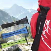 Lightweight Hiking Pole Storage Bag Textured Textile Trekking Pole Bag Drawstring Top Climbing Stick Sleeve Zippered