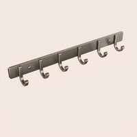 Bedroom and Closet Wall Mounted Clothes Hooks for Students, Waterproof Space Aluminum Coat for Kitchen and Bathroom