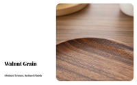 Irregular Walnut Wood Tray Versatile Walnut Wood Platter Multifunctional Irregular Shape Fruit Plate for Restaurant, Coffee Table