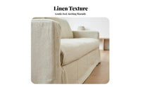 Wabi-Sabi Design 3-Seater Sofa Nordic design Three-Seater Couch Minimalist Aesthetic Living Room Furniture launderable Cover for Interior Designers, Hotel owners, Apartment Dwellers, Guesthouse, awayice, Bedroom