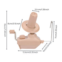 Manual Yarn Ball Winder with Tabletop Clamp Portable Yarn Winder with Clamp Easy to Set up Tool Detachable for Crochet, Craft Rooms