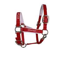 Horse Halter Reinforced Synthetic Leather Halter Padded Tack for Riders, Stable, Training