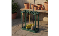 Multi-Slot Mop and Broom Organizer Heavy Duty Mop Rack Stand Easy to Assemble for Outdoor