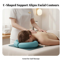 Soft & Comfortable U-Shaped Face Pillow Breathable Beauty Salon Headrest Uninterrupted Comfort for Estheticians, Office Workers