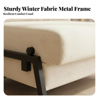 Multi-Functional transformable Loveseat Bed Space-Saving Armless Futon Bed Adjustable Backrest Sleeper Sofa Modern and aesthetic for Apartment Dwellers, Young Adults, Office Workers, Living Room