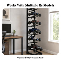 RC Car Display Rack Horizontal Arms Rc Car Stand Upright Display Stand Black Rectangular Base