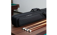 7-Slot Pool Cue Case Adjustable Shoulder Strap Billiard Carrying Case Soft Interior Lining Leatherette Cue Tube for Storage, Tournaments