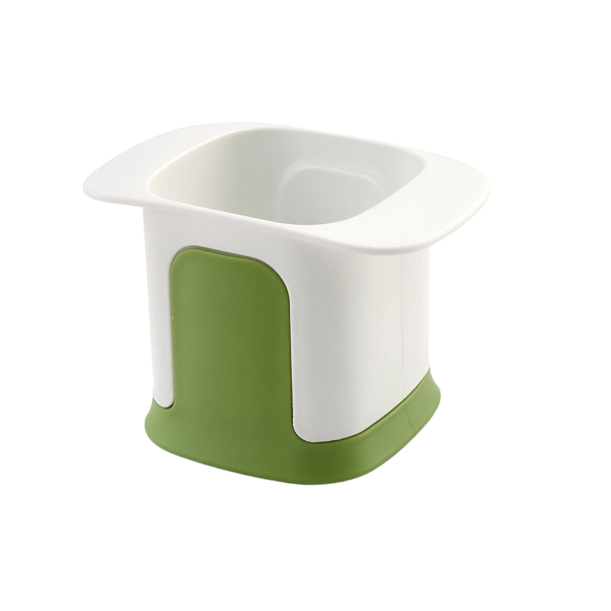 Compact Vegetable Chopper with Container Space-Saving Manual Dicer Portable Cutter Easy to Clean for Kitchen, Small Kitchens