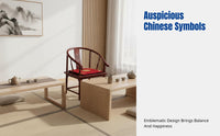 New Chinese Style Embroidered Sofa Seat Pad for Rosewood, Dining, and Classic Chairs