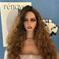 COS Wig Head Model, Double Shoulder Half-Body Realistic Mannequin Head for Hair Styling, Jewelry and Necklace Stand, Braiding Practice