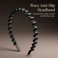 Wave Pattern Headband for Face Washing and Makeup, Non-Slip Lightweight Facial Cleansing Unisex Accessory