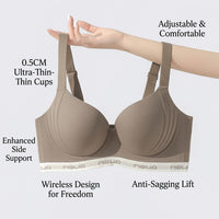 Full Coverage Bra with Thin Padding and No Underwire for Women, Comfort Support with Minimizer Design for Daily Wear