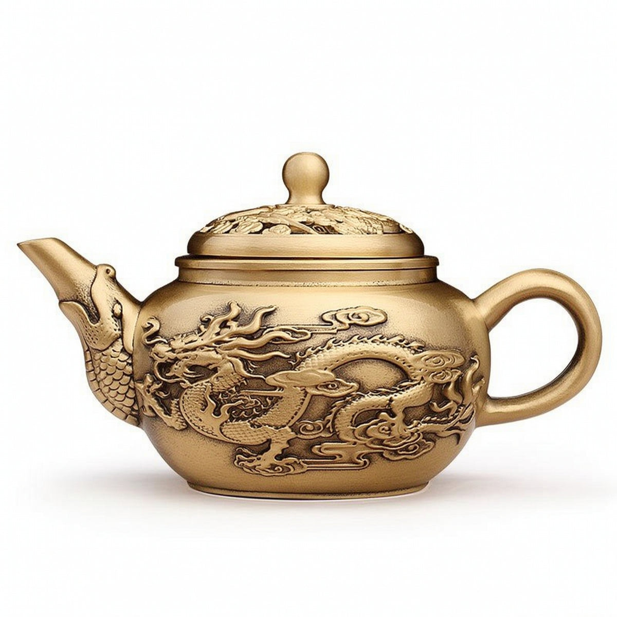 Metal Teapot Ornament with Rotating Lid Fidget-Friendly for Desk