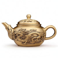 Metal Teapot Ornament with Rotating Lid Fidget-Friendly for Desk
