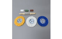 3 Pieces Cloth Polishing Wheel Rotary Polishing Wheel with Buffing Agent Coarse Tool Set for Woodworkers, Workshop
