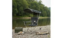 Canopy Camping Chair Fishing Chair Folding Seat for Campers, Anglers, Travel