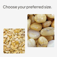 Golden Greenstone Gravel for Aquariums and Decor