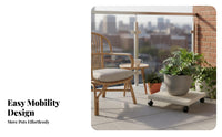Floor-Standing Multi-Tier Plant Stand Minimalist and design four-tier Rolling stand with casters bloom Pot Holder Space-Saving for Gardeners, Apartment Dwellers, homeowners, Balcony, Living Room, Sunroom, Office