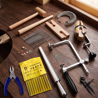 DIY Jewelry Making Kit Multi-Function Craft Tool Set with Band Sizer Handheld Tools Manual for Beginners