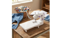Electric Mini Sewing Machine Compact Desktop Sewing Machine Portable Stitch Tool Extension Table Easy to Use