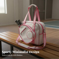 Pickleball Paddle Holder Bag Breathable Large Capacity Pickleball Bag Crossbody Sports Tote Adjustable Shoulder Strap Sturdy