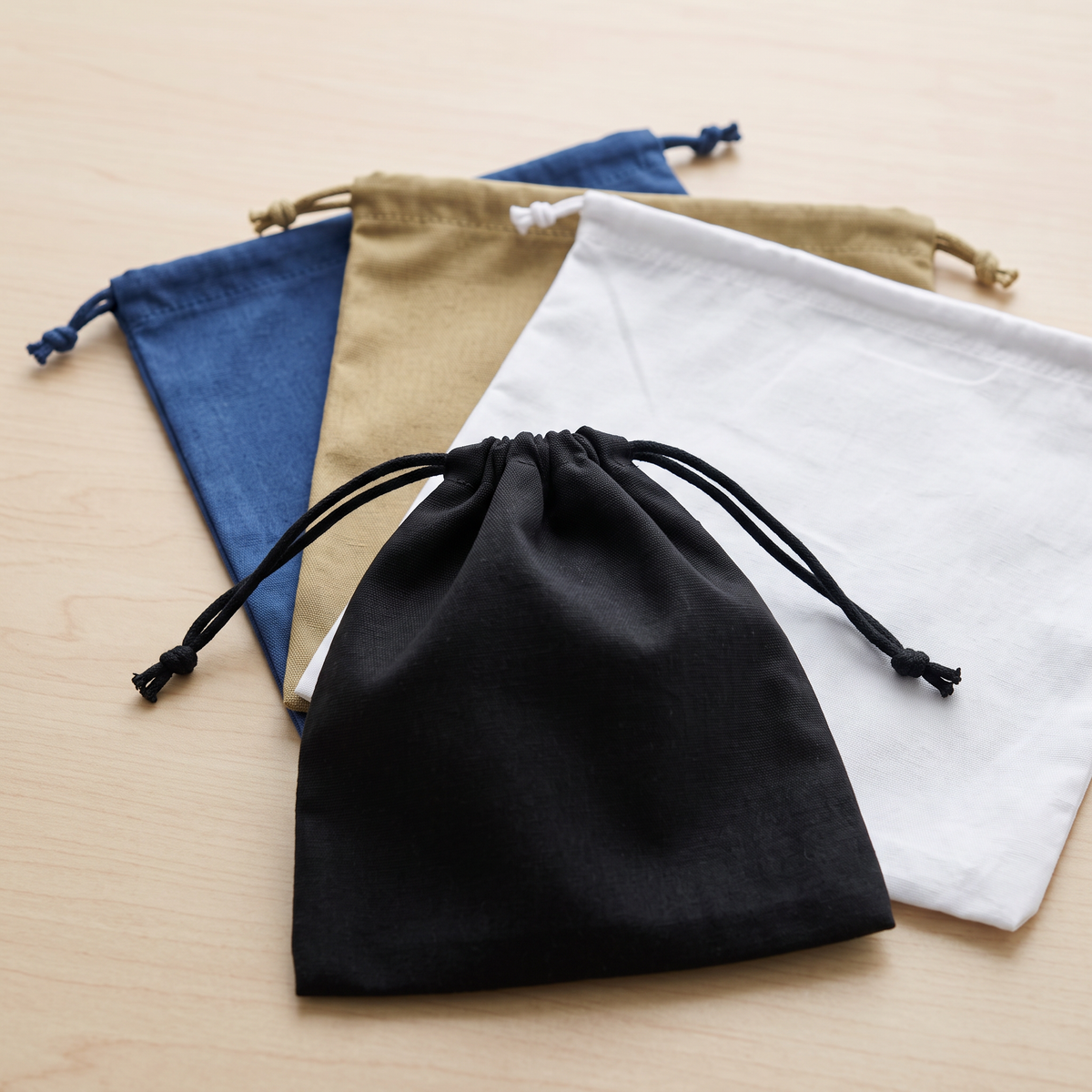 Luxury Suede Drawstring Dust Bag for Underwear & Clothing Storage