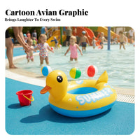Anti-Rollover Baby Swim Seat Buoy Portable Toddler Swim Float Seat Thickened Material for Babies, Toddlers, Beach