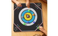 Tabletop Flicking Board Game with Balls Portable Cloth Board Game Interactive Easy-to-Learn for Families, Parties