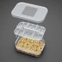 Reptile Egg Incubator Box with 12 Grids for Gecko Lizard Snake Hatching