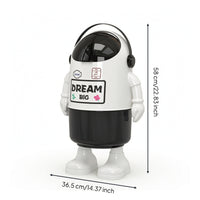 Playful Astronaut Trash Can Stylish Astronaut-Themed Trash Can Modern Space Themed Wastebasket Sturdy for Teens, Bedroom