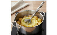 6 Blades Meat Heavy-Duty Chopper Duty Potato Masher Ergonomic Grip Food Prep Tool