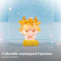 Shine in Dim Conditions Astrological Doll Cartoon Astrological Sign Figure Miniature Resin Decoration Surprise Box Toy