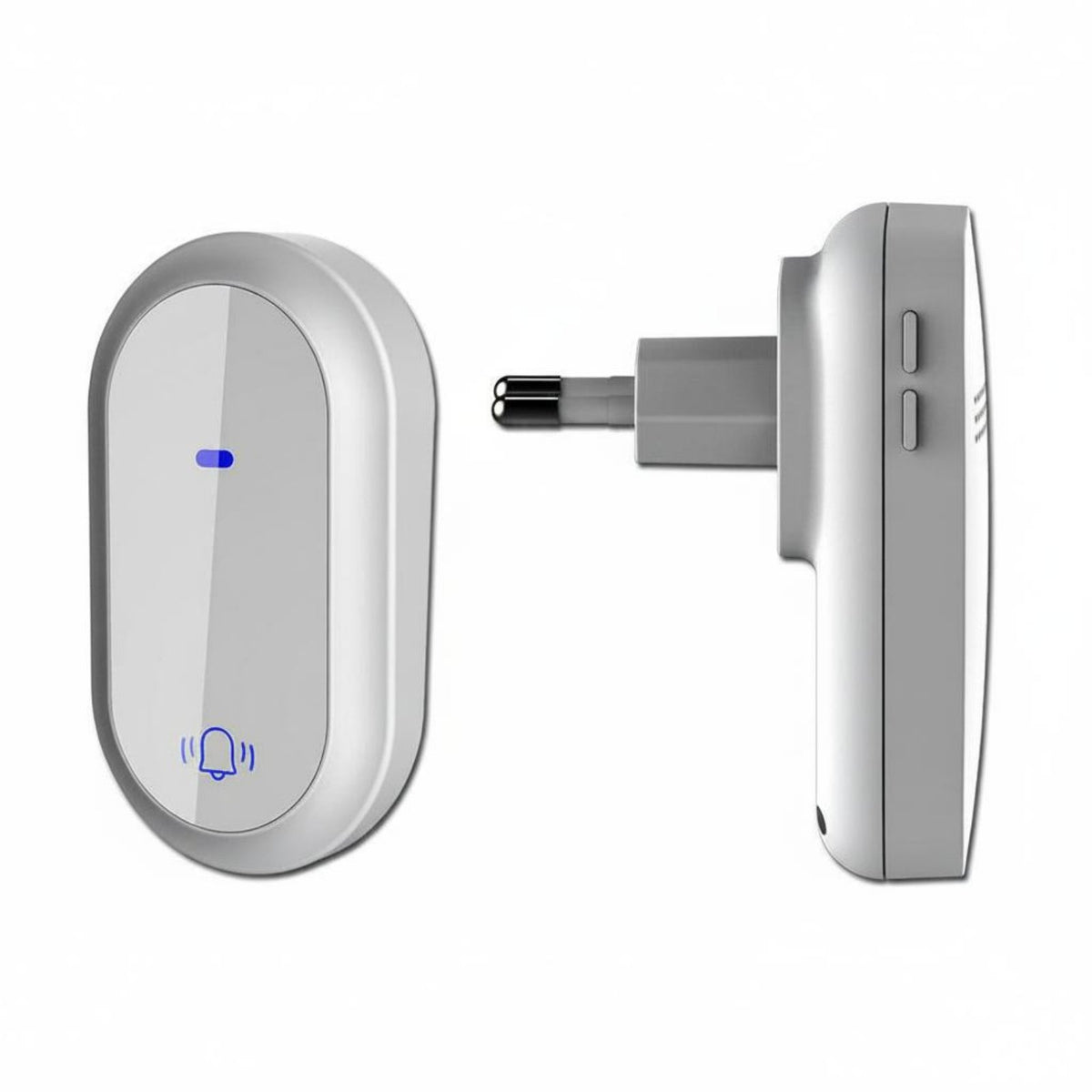 Long Range Self-Powered Wireless Entry Chime Adjustable Volume Kinetic Wireless Entry Chime 38 Chimes Battery-Maintenance-Free Door Chime for Elderly, Outdoor, Office