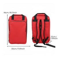 Drum Bag Padded Drumstick Backpack Large Capacity Drum Mallet Case for Drummers, Percussionists