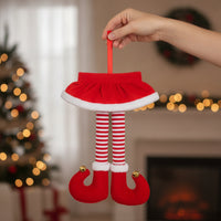 Hanging Car Decoration Festive Car Hanging Ornament Red-and-White Striped Charm for Vehicle Interior