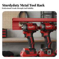 Multi-Tier Design Cordless Drill Storage Rack Space Saving Wall-Mounted Drill Holder Large Capacity Tool Organizer Heavy-Duty for DIY Enthusiasts, Woodworkers, Professionals, Garage, Workshop, Basement, Work Van
