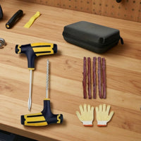 Emergency Tubeless Tire Repair Kit Portable Tire Plug Kit with T-Handle Tools Universal Handheld for Drivers