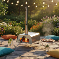 Automatic Rotating Pizza Oven High Heat Electric Drive Pizza Oven Built-in Thermometer Cooking Appliance for Outdoor