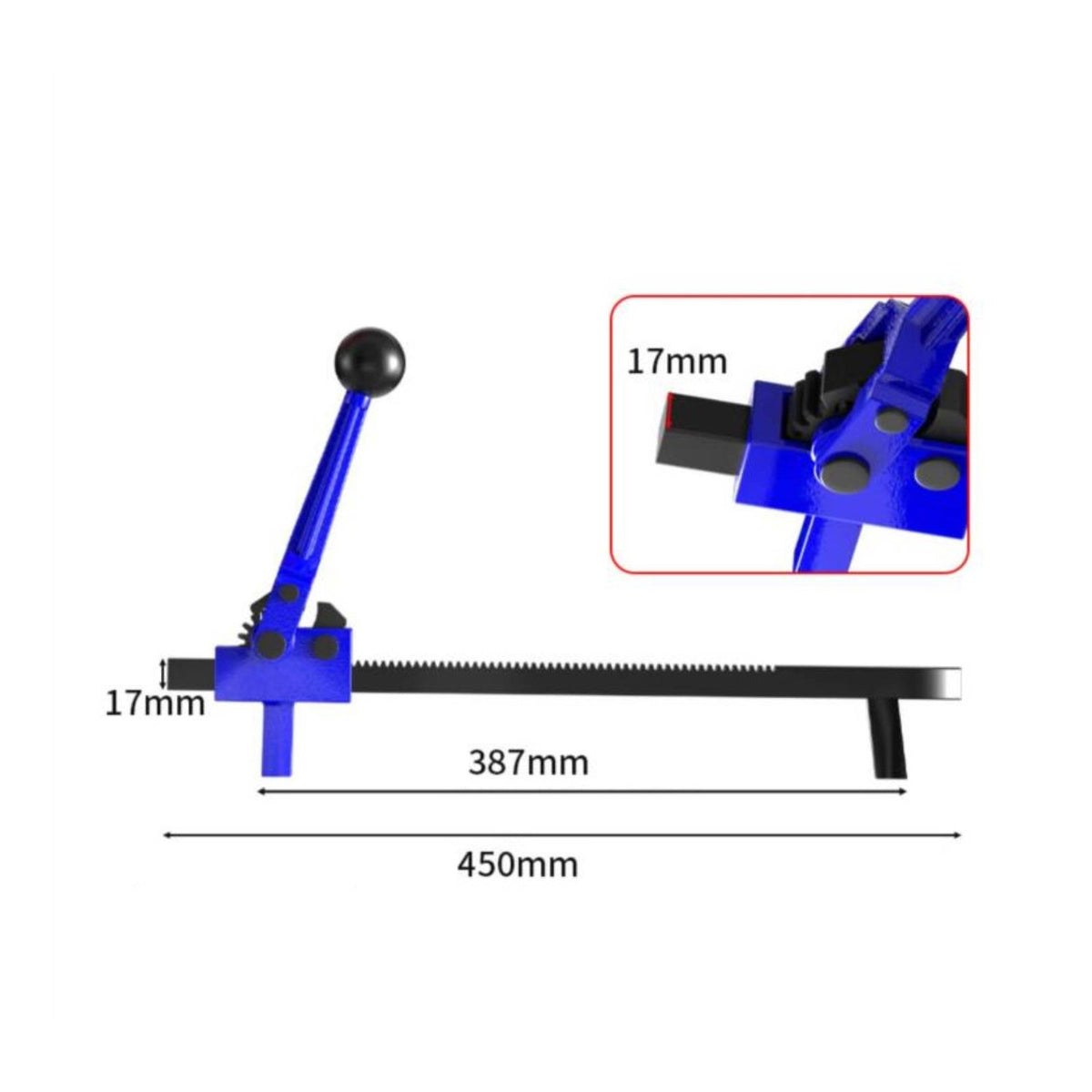 Thickened Slide Rail Manual Tire Expander High Quality Steel Tire Spreader Tool Labor-Saving Design for Mechanics, Auto Repair Shop, Garage