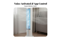 Water-Cooled Chiller Fan Includes Reusable Ice Packs Water-Cooled Air Chiller Humidifier Function Portable Cooling Fan for Students, Families