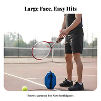 High Strength Elastic String Solo Tennis Practice Aid Easy to Use Tennis Rebound Practice Aid Set Portable for Beginners, Adults, Garden
