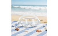 Adjustable Swim Goggles with Earplugs Silicone Swimming Goggles with Earplugs Panoramic Swim Glasses Comfortable for Beach