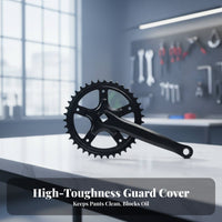 Single Speed Crankset Pant Leg Protection Chainring Guard Single Chainring Crankset Wear Resistant Bike Crank Limb Set