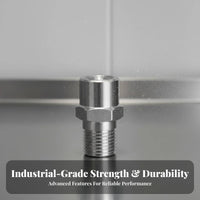Stainless Steel Cone Nozzle Rust Resistant Wide Angle Aerosolizing Nozzle Precision Machined Solid Cone Spray Head for Humidification, Cooling